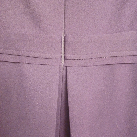 BLACK LABEL by EVAN- PICONE Plum Purple Classic Sleeveless Dress Size 16 - Picture 9 of 13